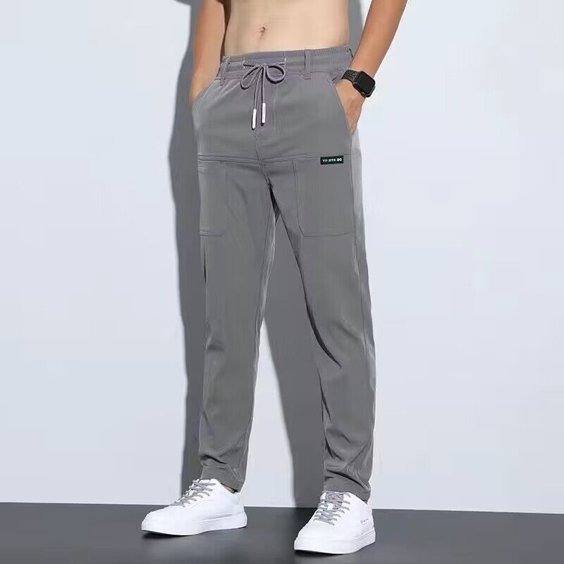 Men's Thin Ice Silk Pants