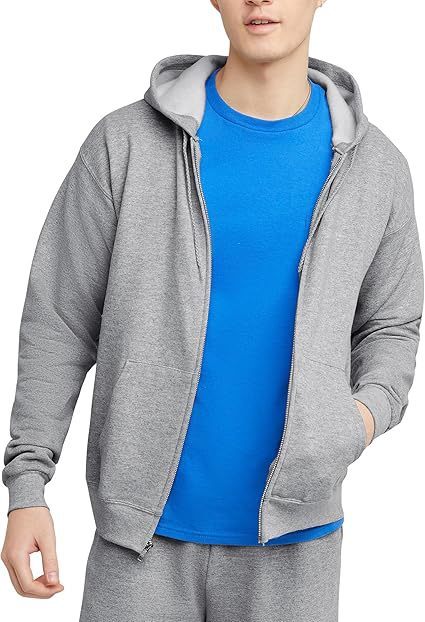 Men's American Fashion Brand Hooded Zipper Loose Pullover Top Sweatshirt Jacket