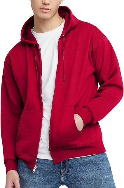 Men's American Fashion Brand Hooded Zipper Loose Pullover Top Sweatshirt Jacket