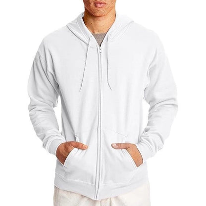 Men's American Fashion Brand Hooded Zipper Loose Pullover Top Sweatshirt Jacket